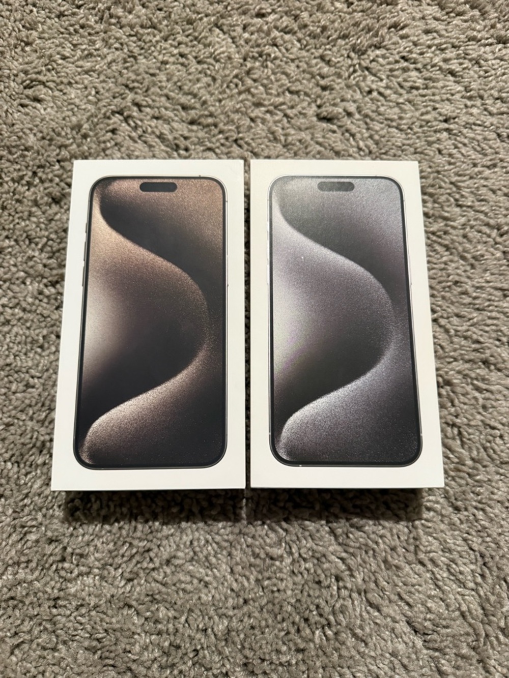 Apple iPhone 15 Pro Max (Graphite / Silver) 
-BOXES ONLY-